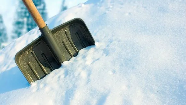 Snöskyffell i snön